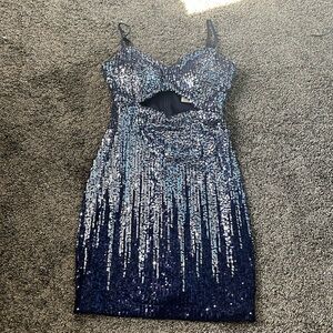 Women formal sequence dress size 3/4